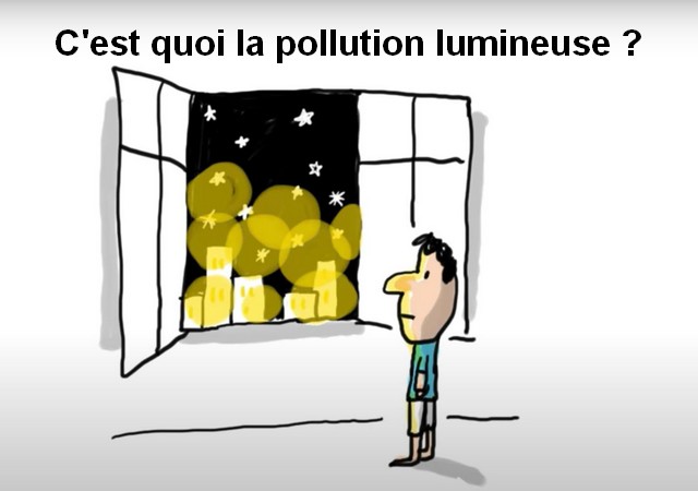 vidéo «C'est quoi la pollution lumineuse ? - 1 jour, 1 question» (1 min 42 sec)